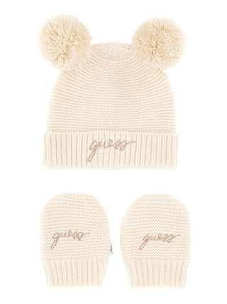 GUESS Set di berretto e guanti lavorati a maglia
