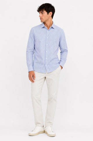 GIANNI LUPO Camicia stretch rigata