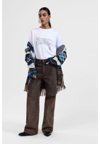 DIXIE Jeans a gamba larga vita alta