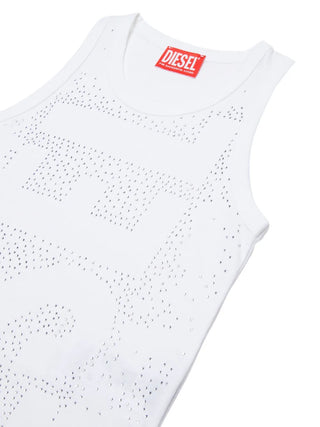 Diesel TOP Tstuds Canotta con logo borchiato