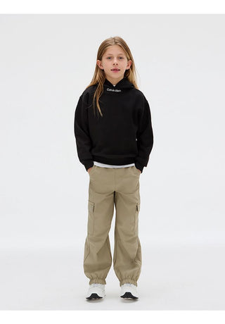Calvin Klein Jeans Felpa con cappuccio taglio relaxed