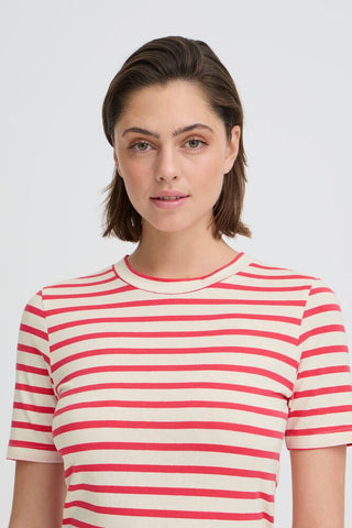 ICHI T-SHIRT T-shirt a righe in cotone
