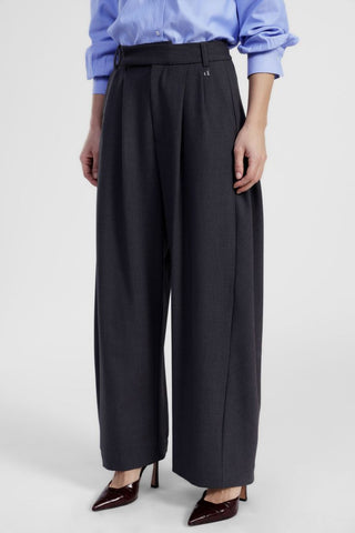 DIXIE PDTMKHZ PANTALONI Pantaloni ampi a vita alta con pinces