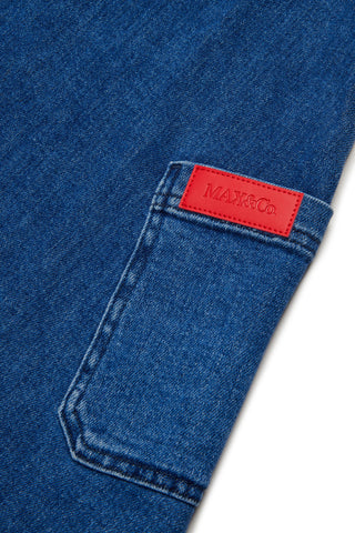 MAX&Co. Abito denim con logo