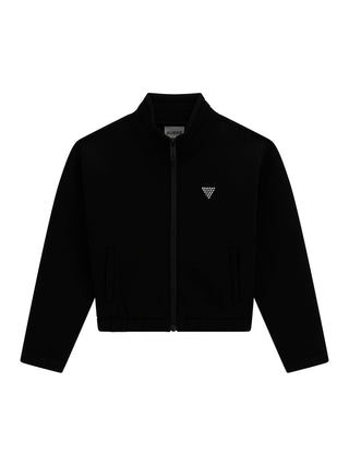 GUESS Felpa full zip logo con strass