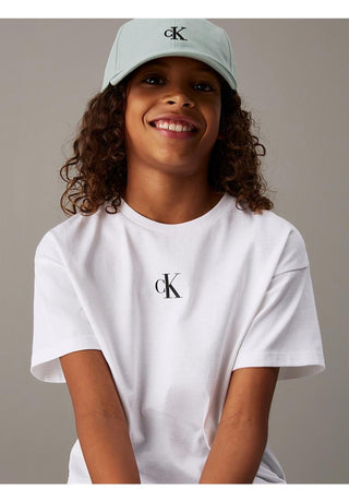 Calvin Klein Jeans T-shirt con logo taglio squadrato