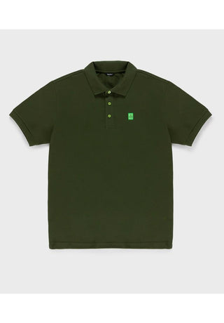 RefrigiWear Polo con logo patch ricamato sul petto