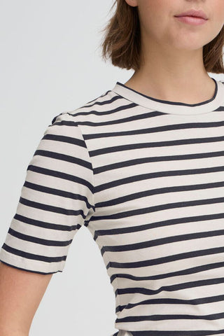 ICHI T-SHIRT T-shirt a righe in cotone