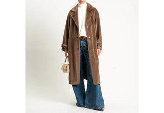 DIXIE Cappotto lungo con bottoni e cintura