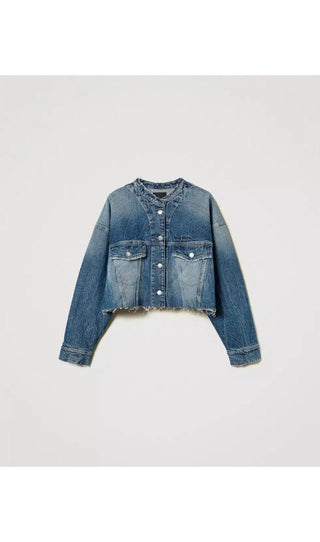 TWINSET ACTITUDE Giacca in jeans con tasche