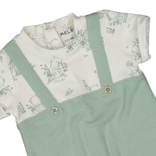 MELBY Pagliaccetto effetto 2-in-1 in bamboo per neonato