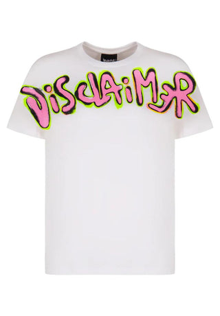DISCLAIMER T-shirt in Cotone con stampa logo sul davanti