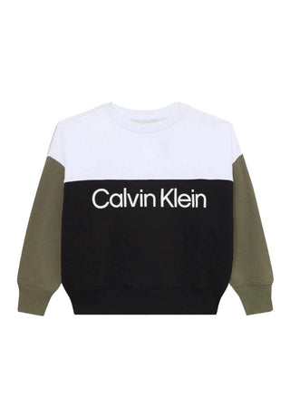 Calvin Klein Jeans Felpa color-block con logo