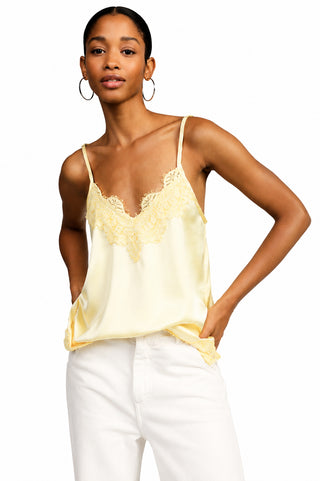 DIXIE Top spalline sottili e pizzo decorativo