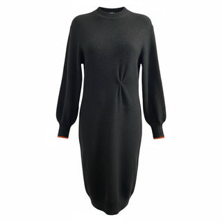 TWINSET ACTITUDE 252AT3112 ABITI Abito lungo in maglia con arricciatura e spilla