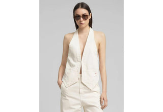 REPLAY W7952.000 GILET Gilet corto realizzato in puro cotone