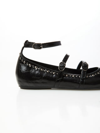 OVYE' Ballerina In Pelle con cinturini