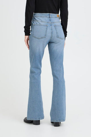 ICHI Jeans a vita alta a zampa IHTWIGGY