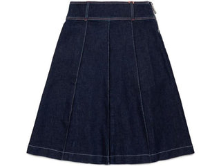 MAX&Co. Gonna in denim plissettata