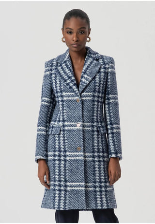 FRACOMINA Cappotto regular midi in tessuto Principe di Galles