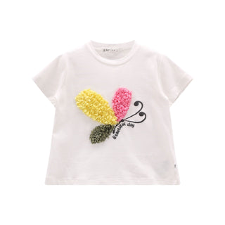 MELBY T-shirt girocollo con farfalla