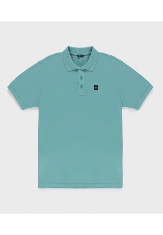 RefrigiWear Polo con logo patch ricamato sul petto