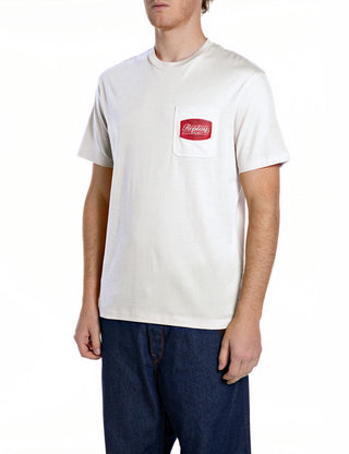 REPLAY T-SHIRT CON TASCHINO E STAMPA