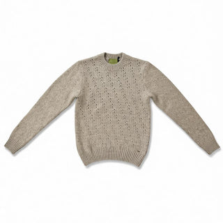 GIANNI LUPO BW1008 MAGLIA Maglione girocollo a treccia