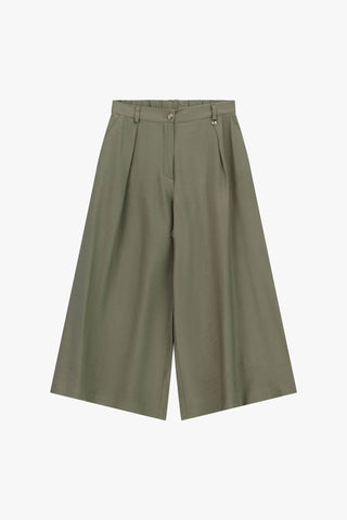 DIXIE Pantalone Palazzo Cropped con Pinces
