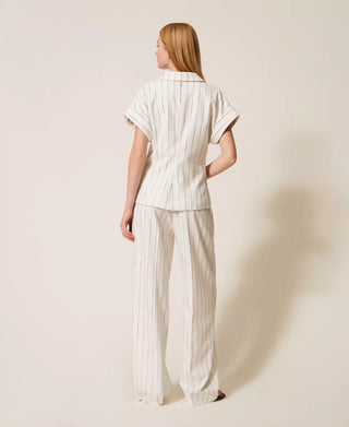 TWINSET ACTITUDE PANTALONI Pantaloni fluidi gessati