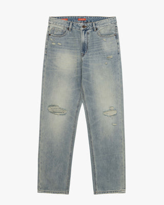 GIANNI LUPO Jeans ALEX straight fit vintage wash con strappi