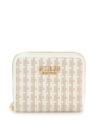 GUESS Mini portafoglio Mirema intrecciato