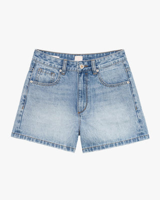 GIANNI LUPO Bermuda denim a vita alta