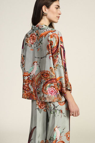 DIXIE Camicia con stampa floreale e ampia vestibilità