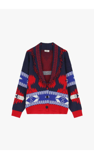 DIXIE M566W073 CARDIGAN Cardigan con fantasia etnica