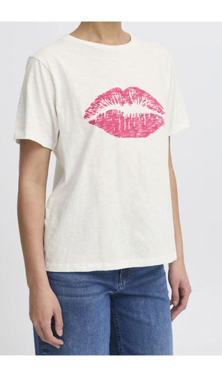 ICHI 20123346 T-SHIRT T-shirt con bacio