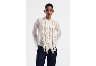 DIXIE Camicia con colletto e rouches