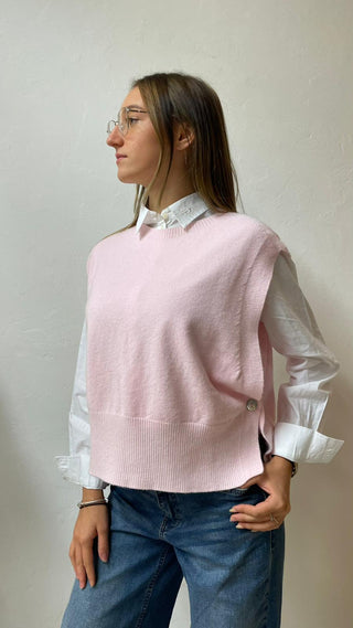 Fairly Gilet in maglia con due bottoni