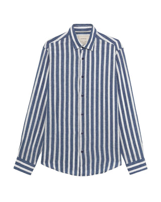 GIANNI LUPO Camicia a maniche lunghe in lino