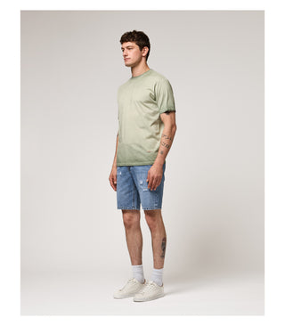 GIANNI LUPO Bermuda di jeans regular con rotture