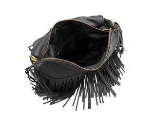 LE PANDORINE Tracolla piccola Fringe Mini Hobo