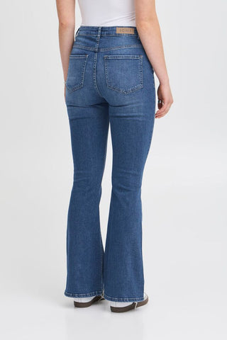ICHI Jeans a vita alta a zampa IHTWIGGY