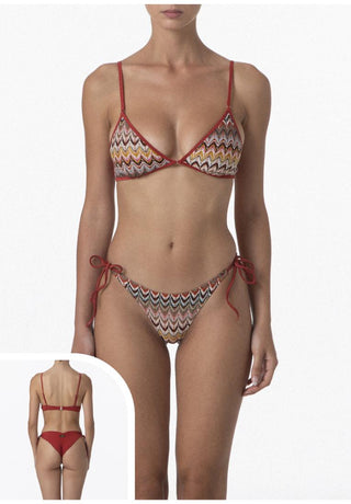 F**K Bikini con top fisso e Slip Regolabile