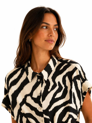 DIXIE Camicia Stampa Zebra