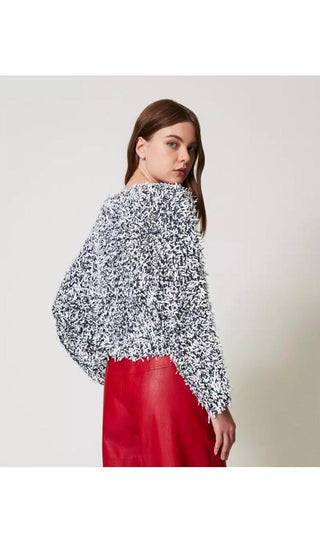 TWINSET ACTITUDE Maglia in filato curly