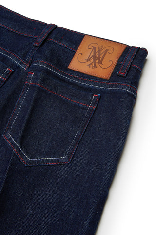 MAX&Co. Jeans regular blu scuro con piega