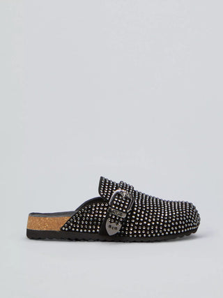 OVYE' Mules In Camoscio Con Strass