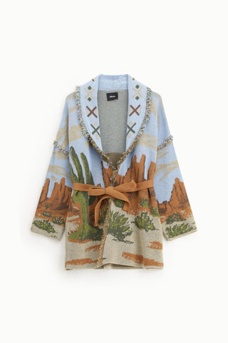 DIXIE Cardigan lungo con cintura