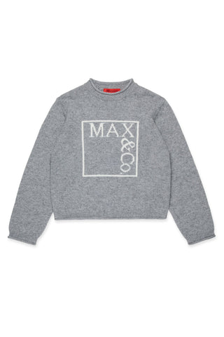 MAX&Co. Maglia con logo jacquard,