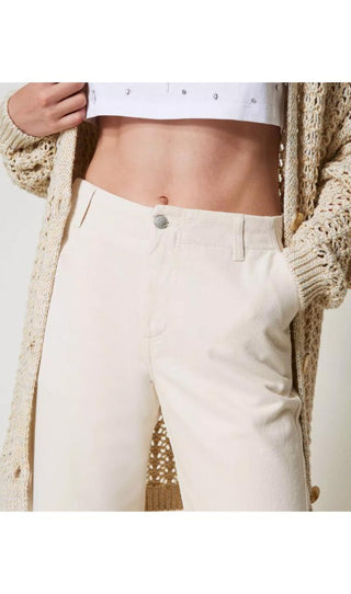 TWINSET ACTITUDE Pantaloni cotone organico